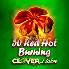 50 Red Hot Burning Clover Links slot visual from Novomatic available on twindorr.com