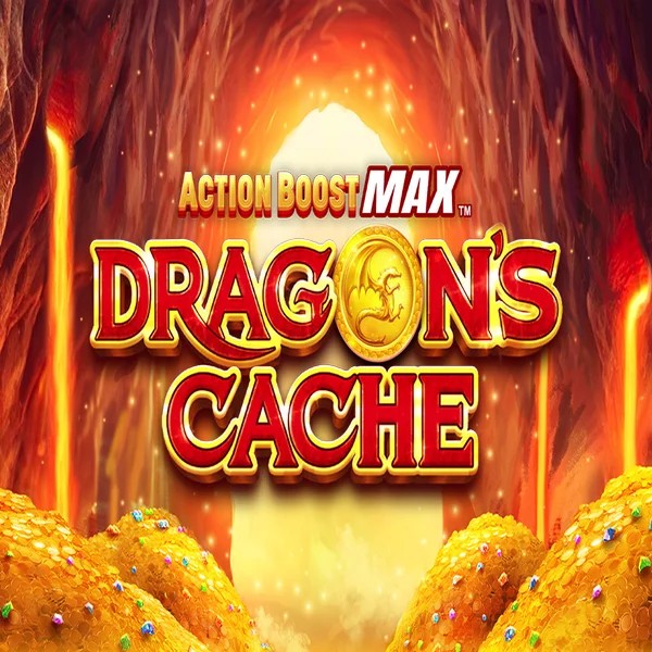 Action Boost Max Dragon's Cache logo by SpinPlay Games at Twindor Casino