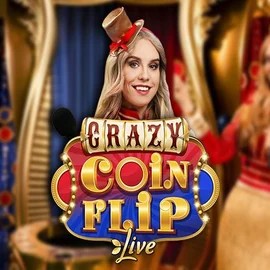 Crazy Coin Flip slot logo by Evolution at Twindor CasinoCrazy Coin Flip