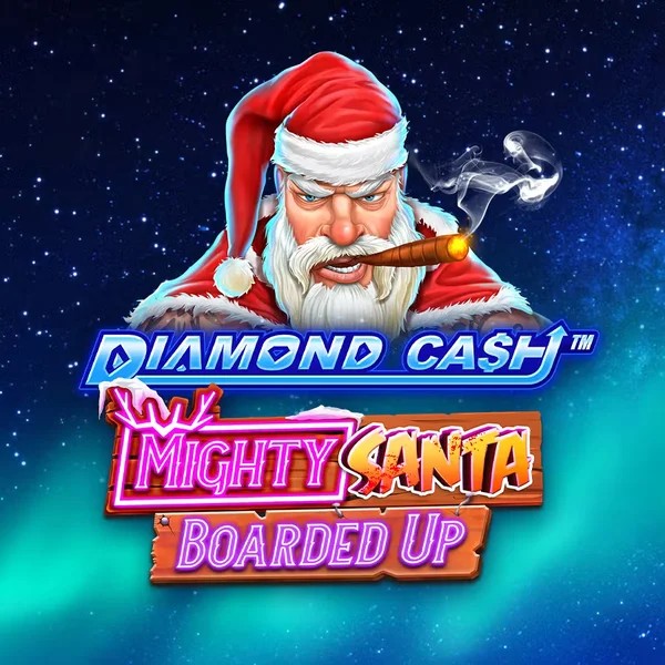 Diamond Cash Mighty Santa Boarded Up logo by Greentube at Twindor Casino