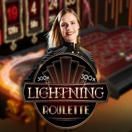 Live Casino logo of Lightning Roulette from Evolution at Twindor Casino