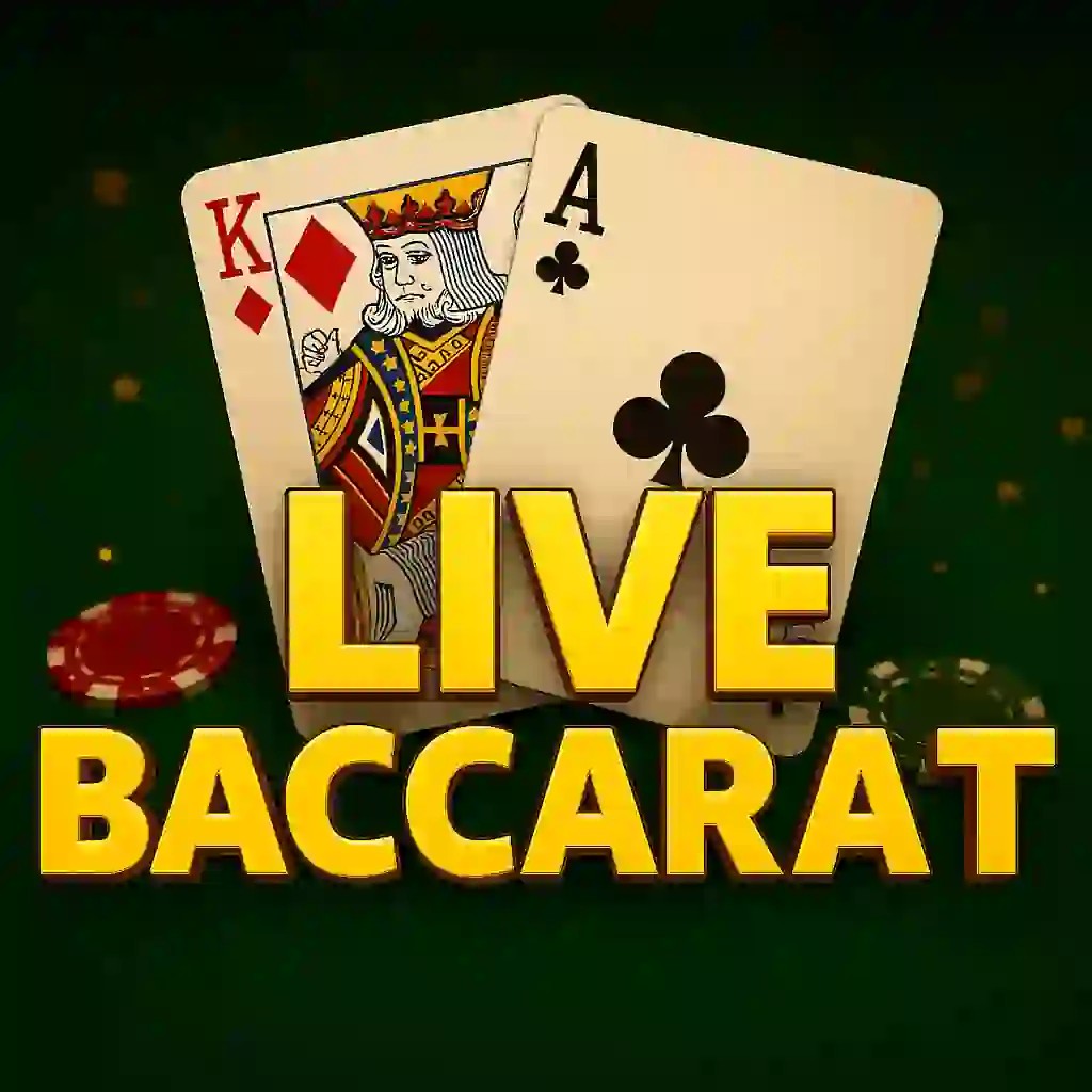 Live Baccarat logo by Evolution at Twindor Casino