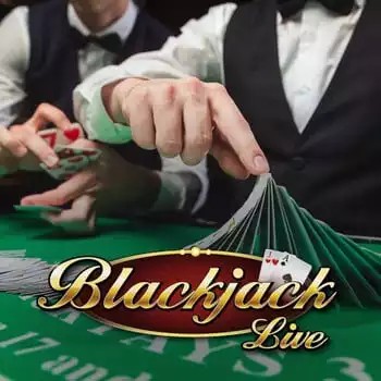 Live Blackjack slot logo by Evolution at Twindor Casino