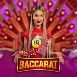 Official Live Casino logo: Mega Baccarat by Pragmatic Play at Twindor Casino
