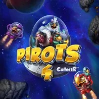 Official Slots logo: Pirots 4 by ELK Studios at Twindor Casino