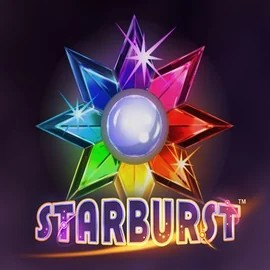 Starburst slot logo by NetEnt at Twindor Casino