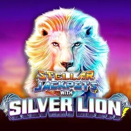 Stellar Jackpots with Silver Lion slot logo by Lightning Box Game at Twindor CasinoStellar Jackpots with Silver Lion